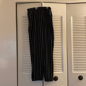 Black and White pin stripe pants